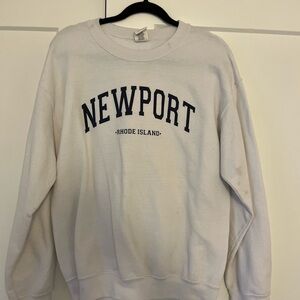 White Newport Rhode Island Sweatshirt